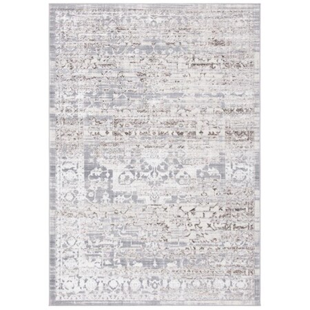 Safavieh 5 ft. 5 in. x 7 ft. 7 in. Orchard Contemporary Rectangle Power Loomed Rug - Gray & Light Gray ORC677G-5